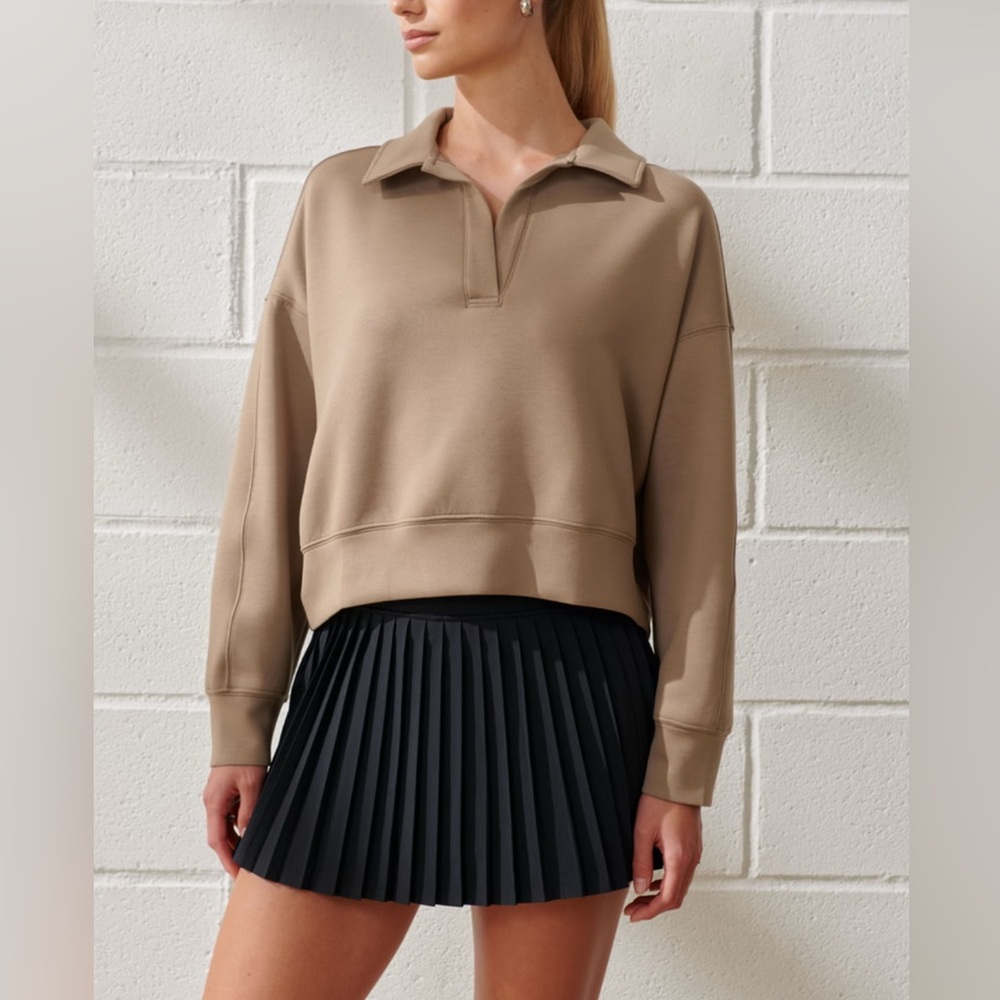 Abercrombie & Fitch A&F YPB MotionTek Lined Pleated Skirt Shorts XL NWT
